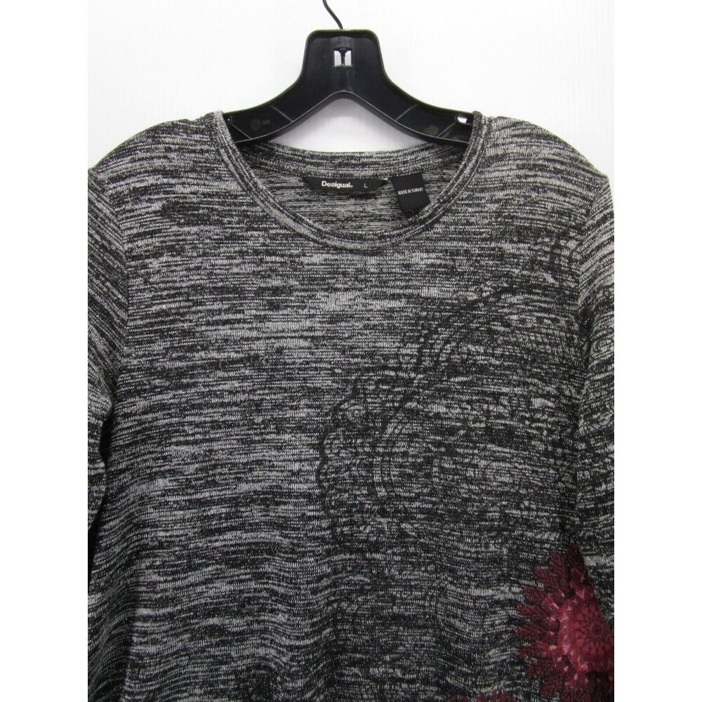 Desigual Sweater Large Tunic Pullover Embroidered… - image 2